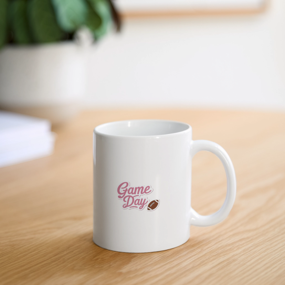 Game Day Football Coffee/Tea Mug - white