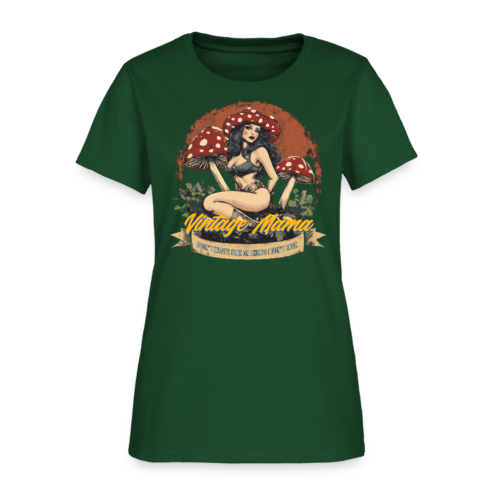 I Don't Waste Time On Things I Don't Love Women's T-Shirt - forest green