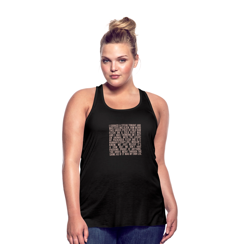 Why Does This Text From My Mom Read Like Poetry Women's Flowy Tank Top by Bella - black