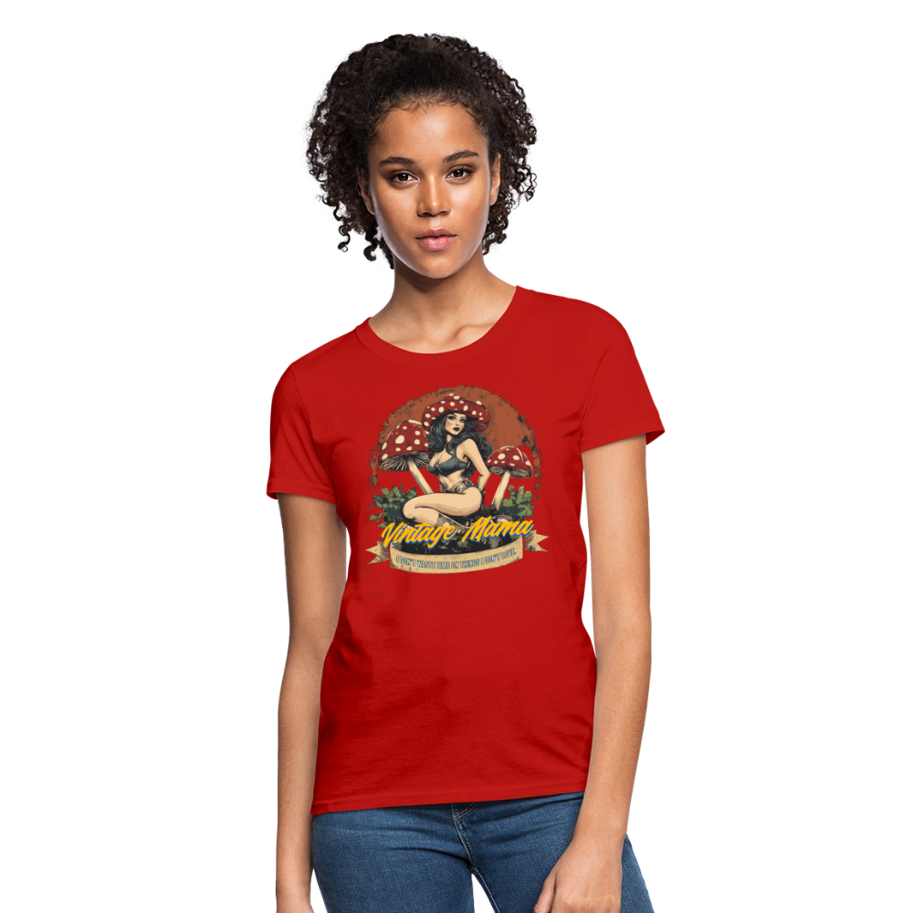 I Don't Waste Time On Things I Don't Love Women's T-Shirt - red