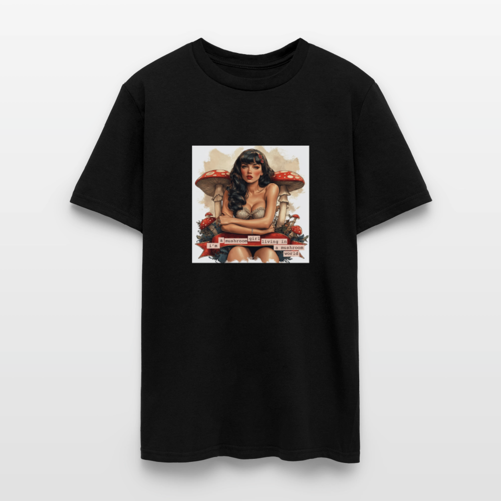 I'm Just A Mushroom Girl Unisex Classic T-Shirt - black
