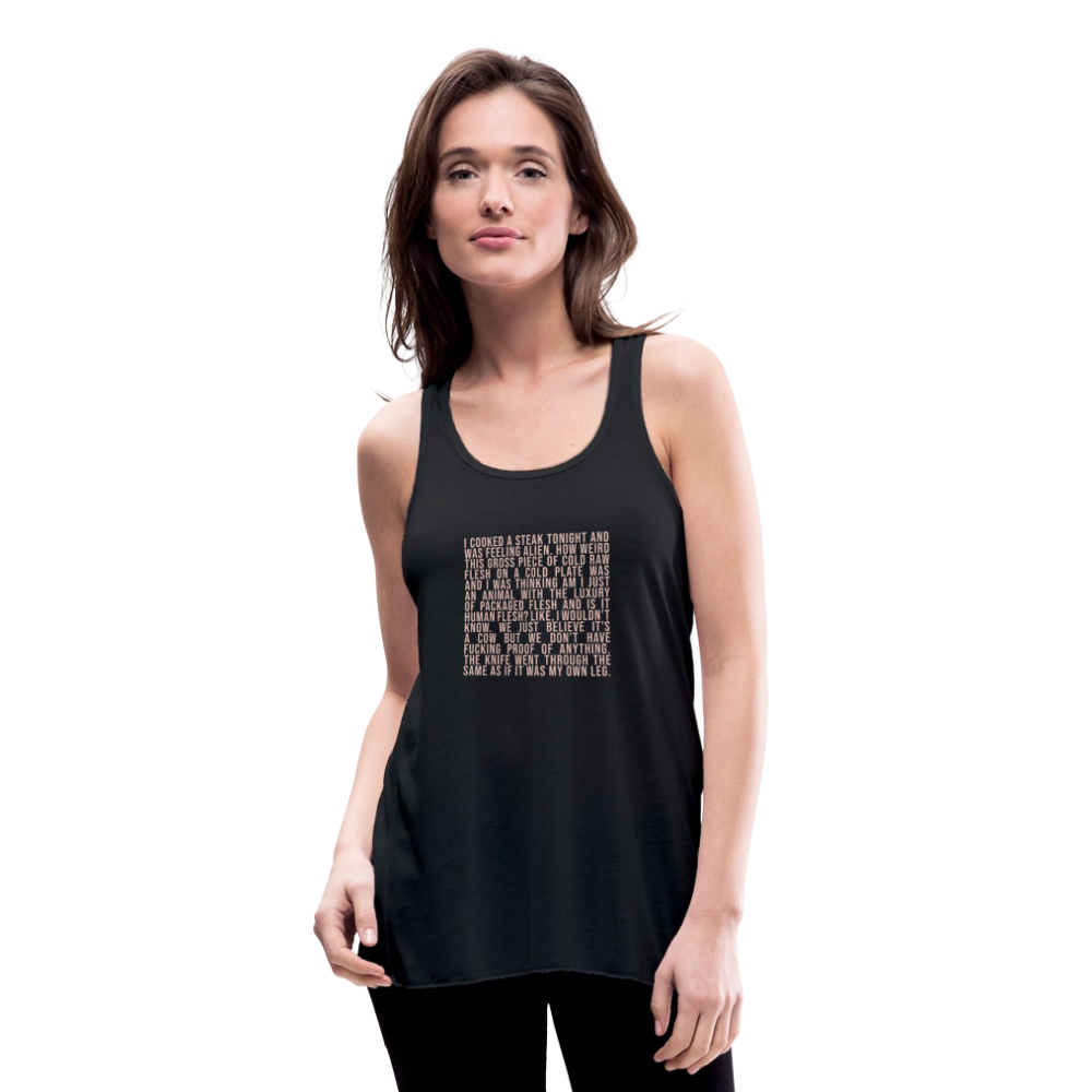 Why Does This Text From My Mom Read Like Poetry Women's Flowy Tank Top by Bella - black