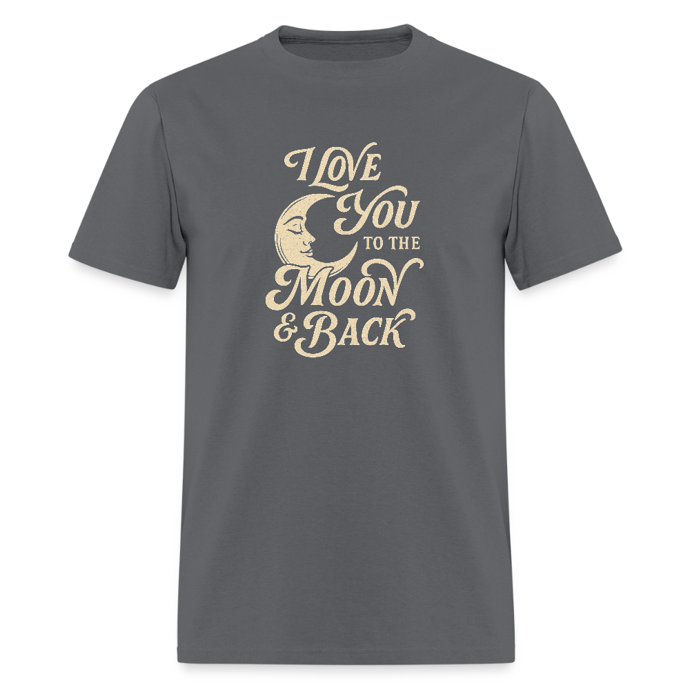 I LOVE YOU TO THE MOON + BACK - charcoal