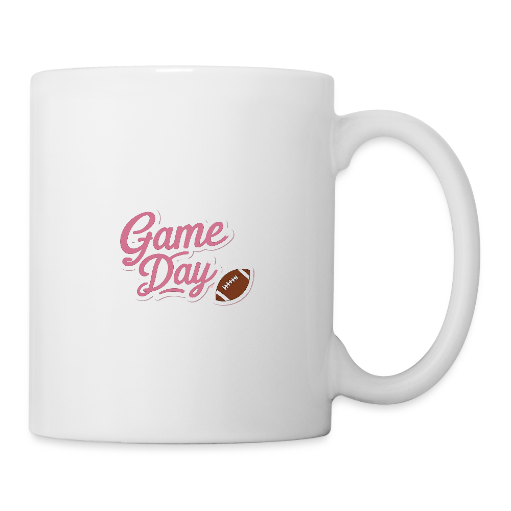 Game Day Football Coffee/Tea Mug - white