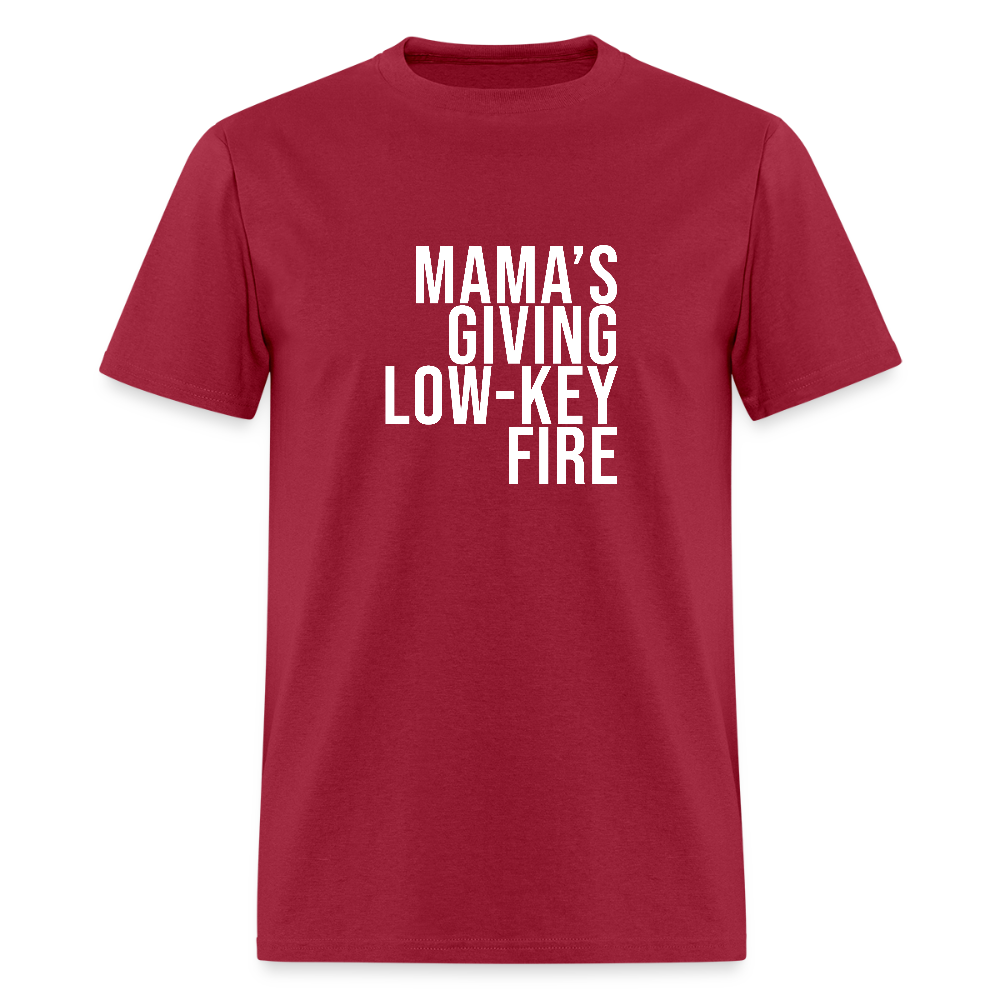 MAMA's GIVING LOW-KEY FIRE Unisex Classic T-Shirt - dark red