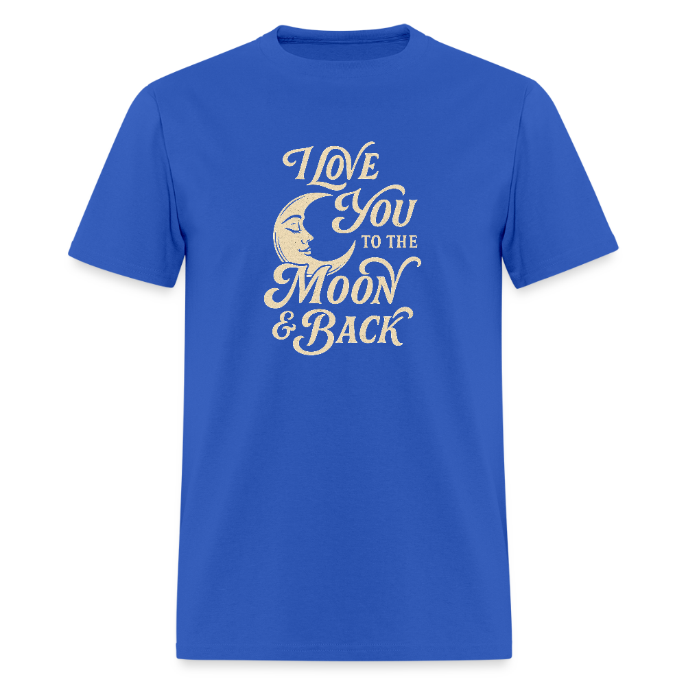 I LOVE YOU TO THE MOON + BACK - royal blue