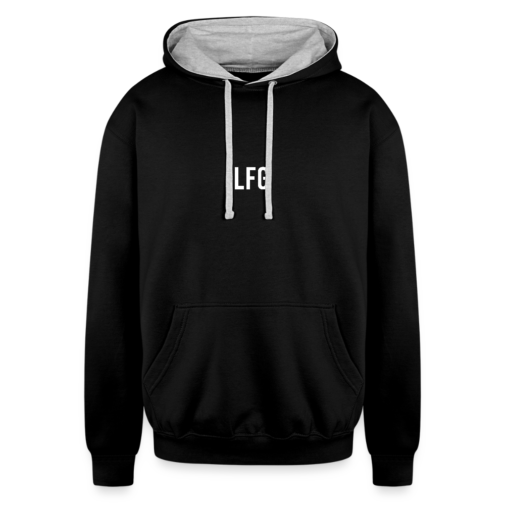 LFG Contrast Hoodie - black/heather gray