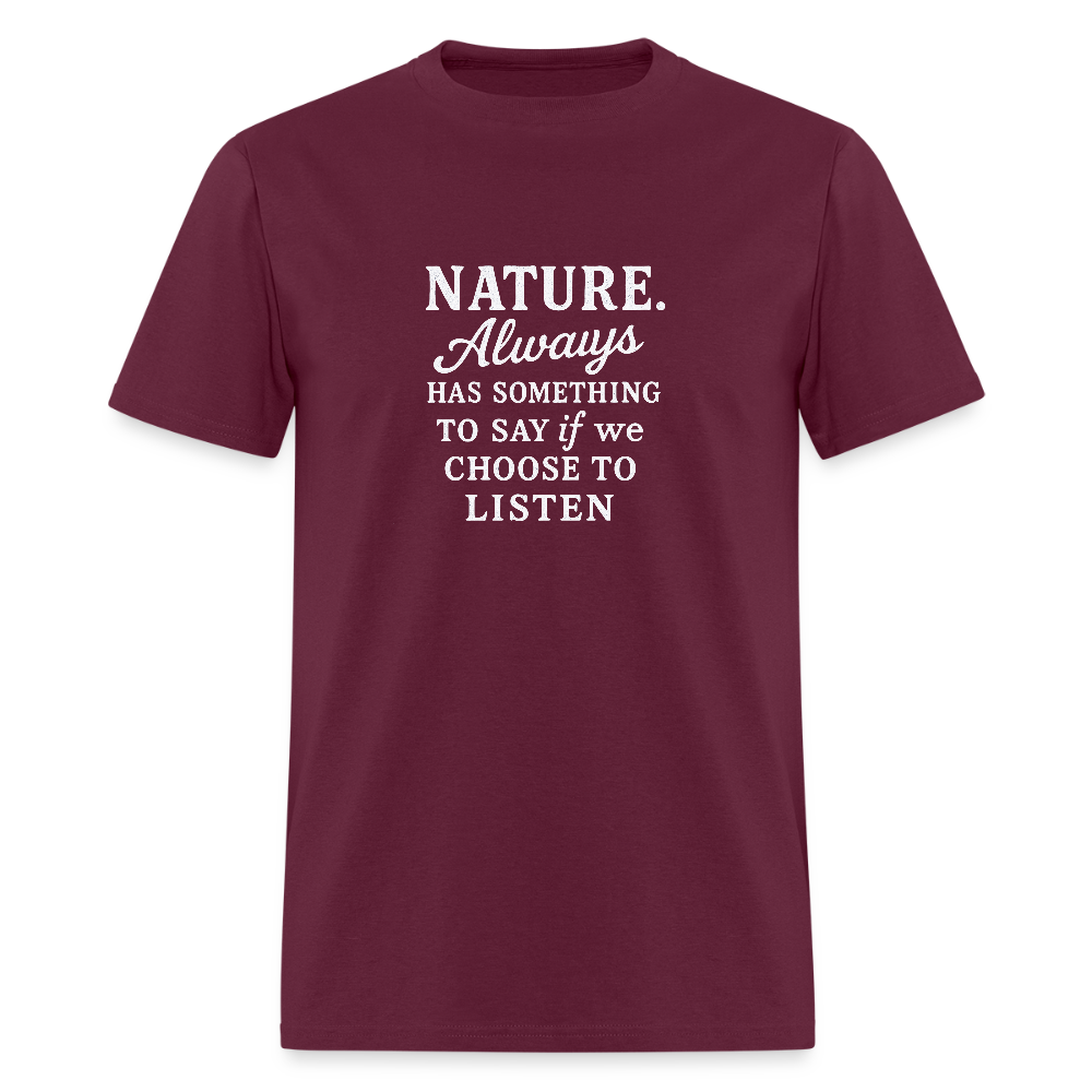 NATURE: WHITE - burgundy