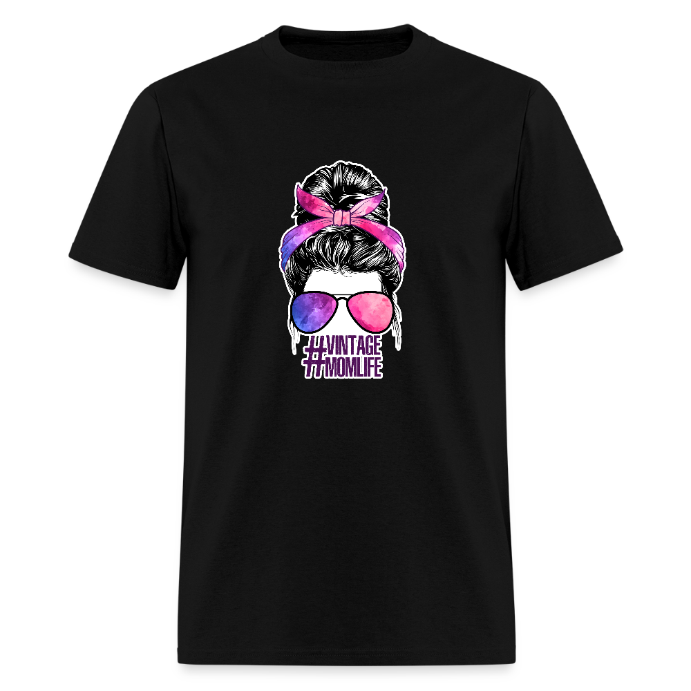 #Vintage Mom Life Unisex Classic T-Shirt - black