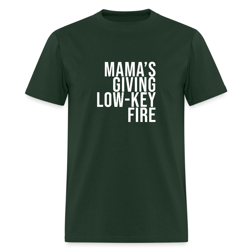 MAMA's GIVING LOW-KEY FIRE Unisex Classic T-Shirt - forest green