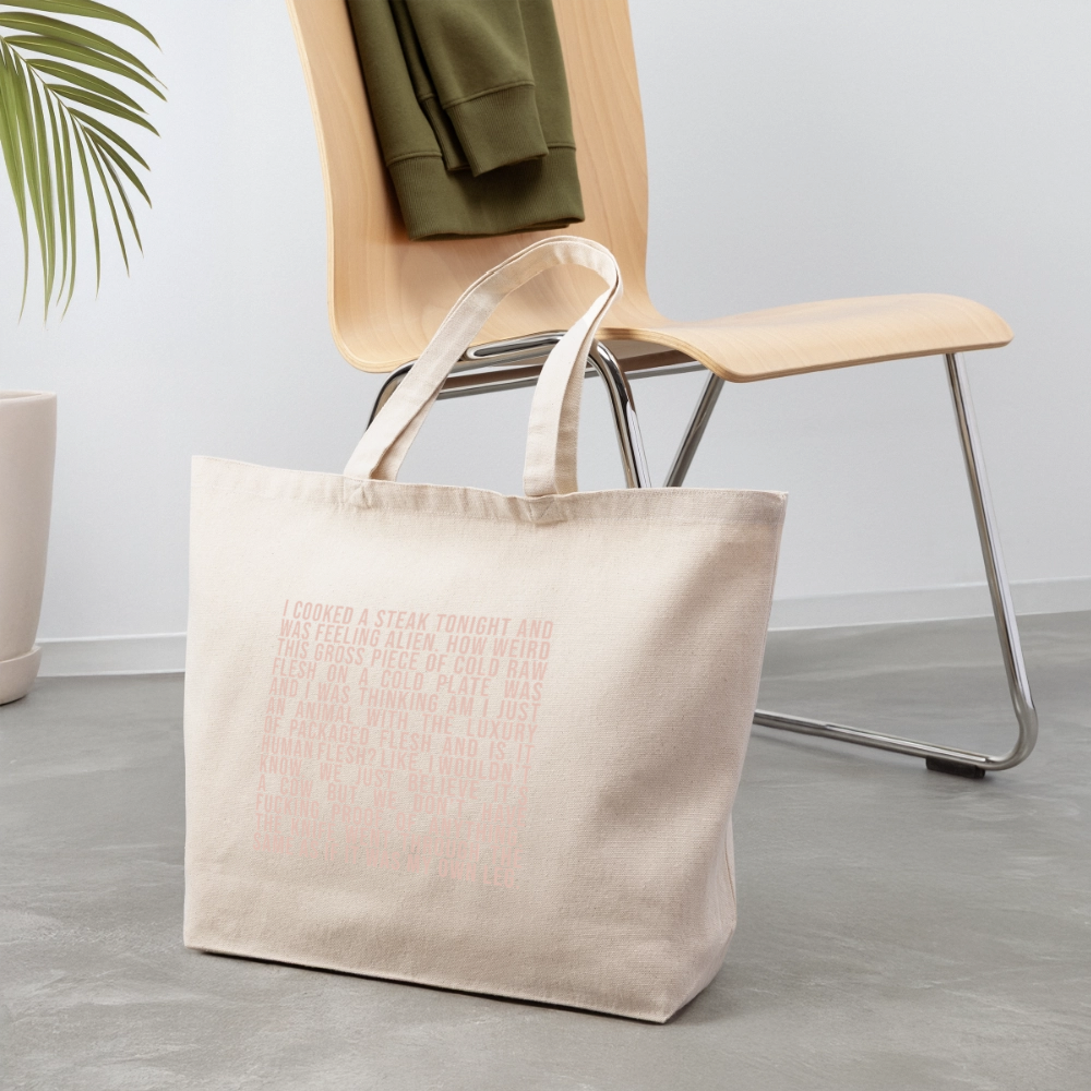 Why Does This Text From My Mom Read Like Poetry? Eco-Friendly Cotton Tote - natural