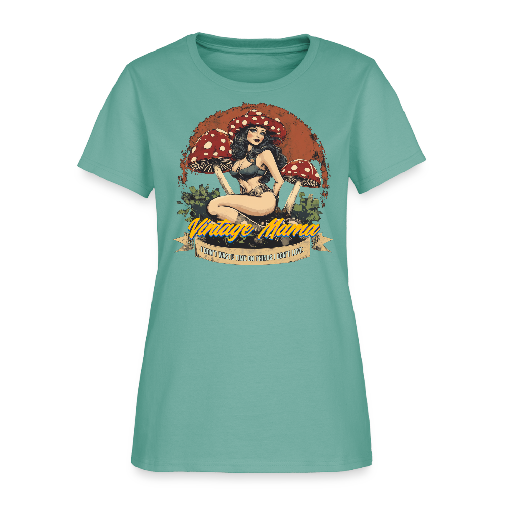 I Don't Waste Time On Things I Don't Love Women's T-Shirt - aquatic