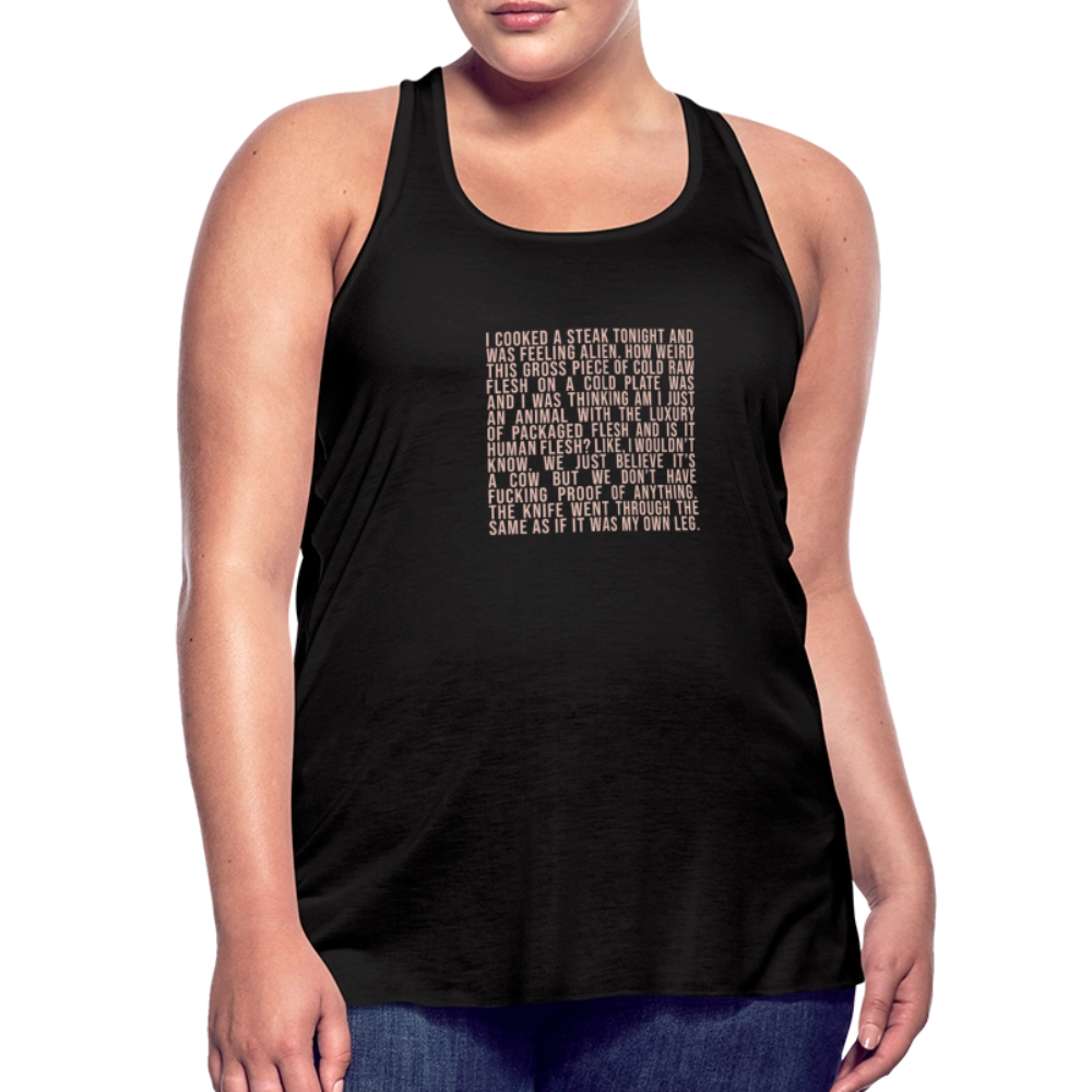Why Does This Text From My Mom Read Like Poetry Women's Flowy Tank Top by Bella - black