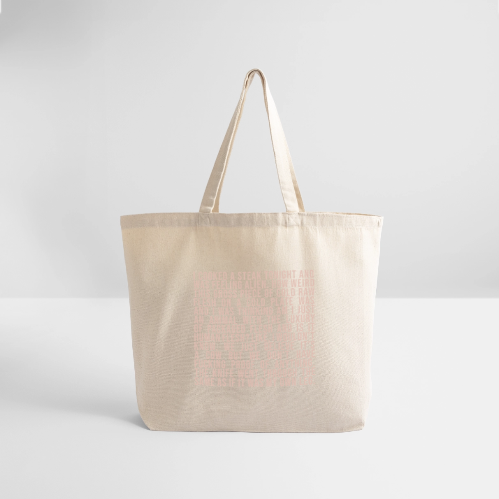 Why Does This Text From My Mom Read Like Poetry? Eco-Friendly Cotton Tote - natural