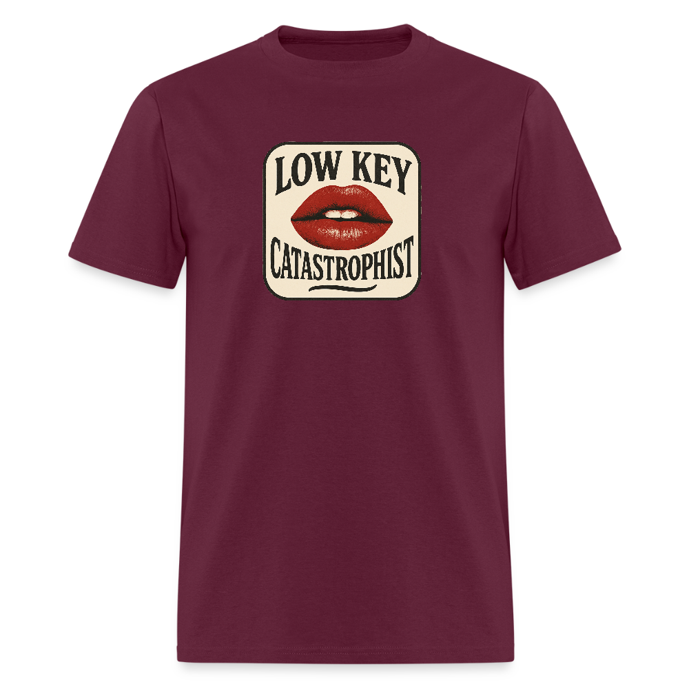 LOW KEY CATASTROPHIST - burgundy