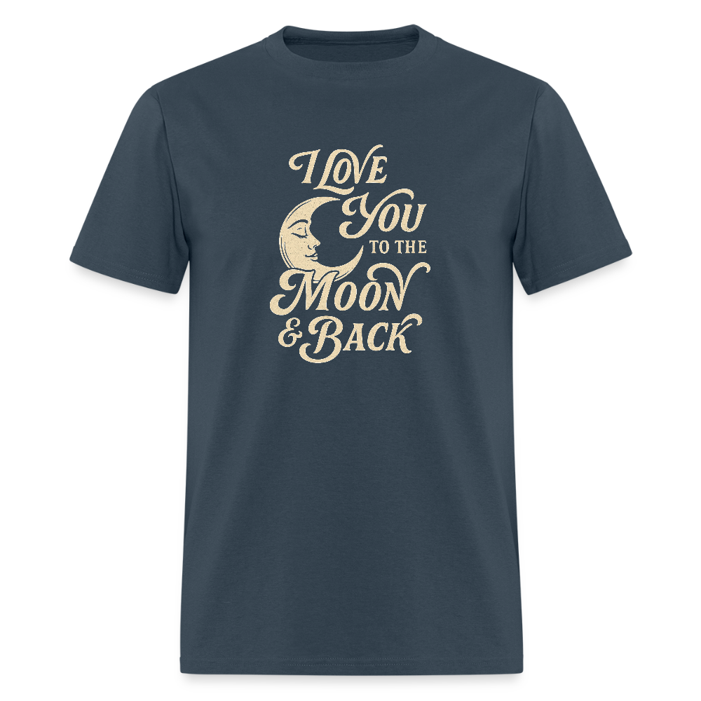 I LOVE YOU TO THE MOON + BACK -  blue dusk