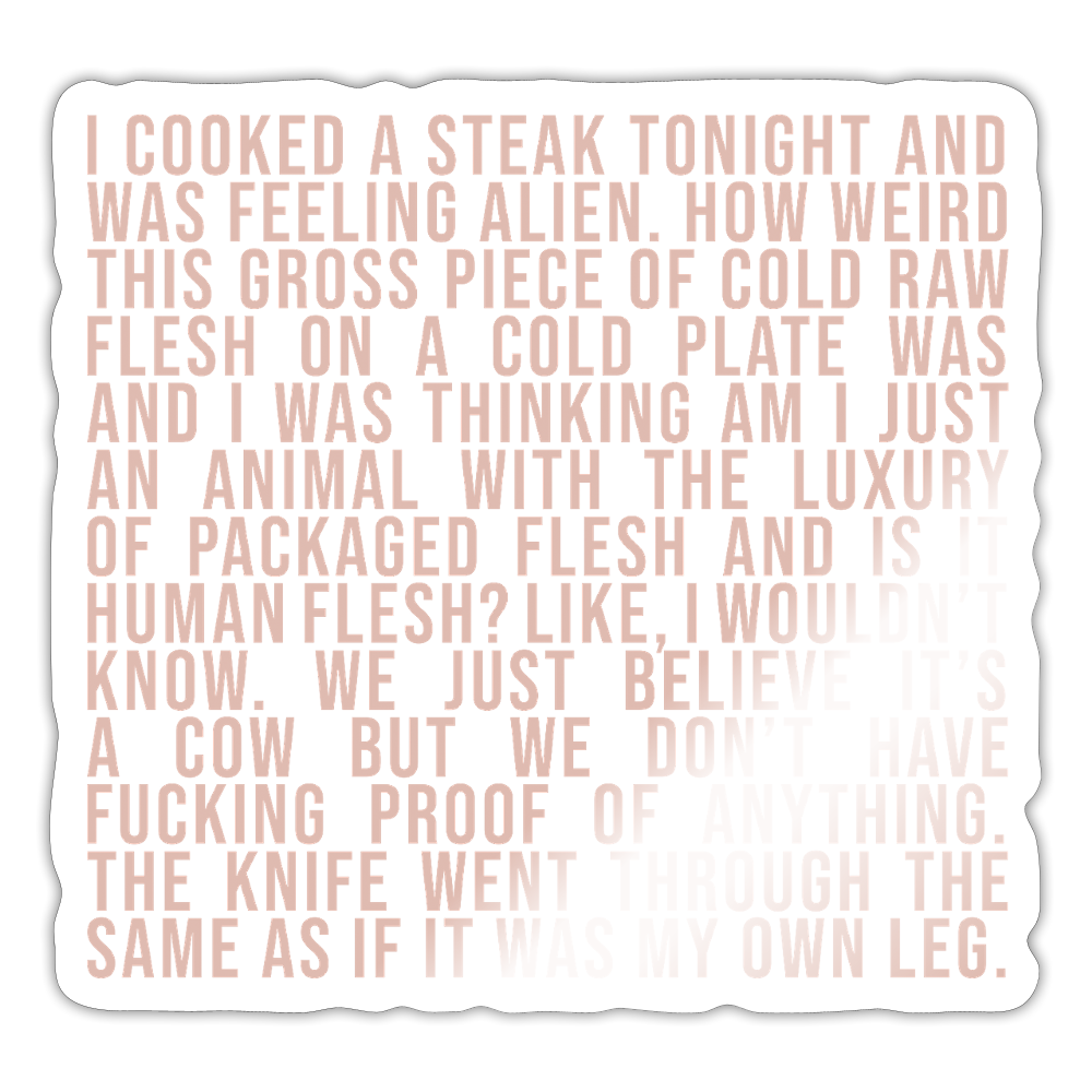 Why Does This Text From My Mom Read Like Poetry Sticker - white glossy