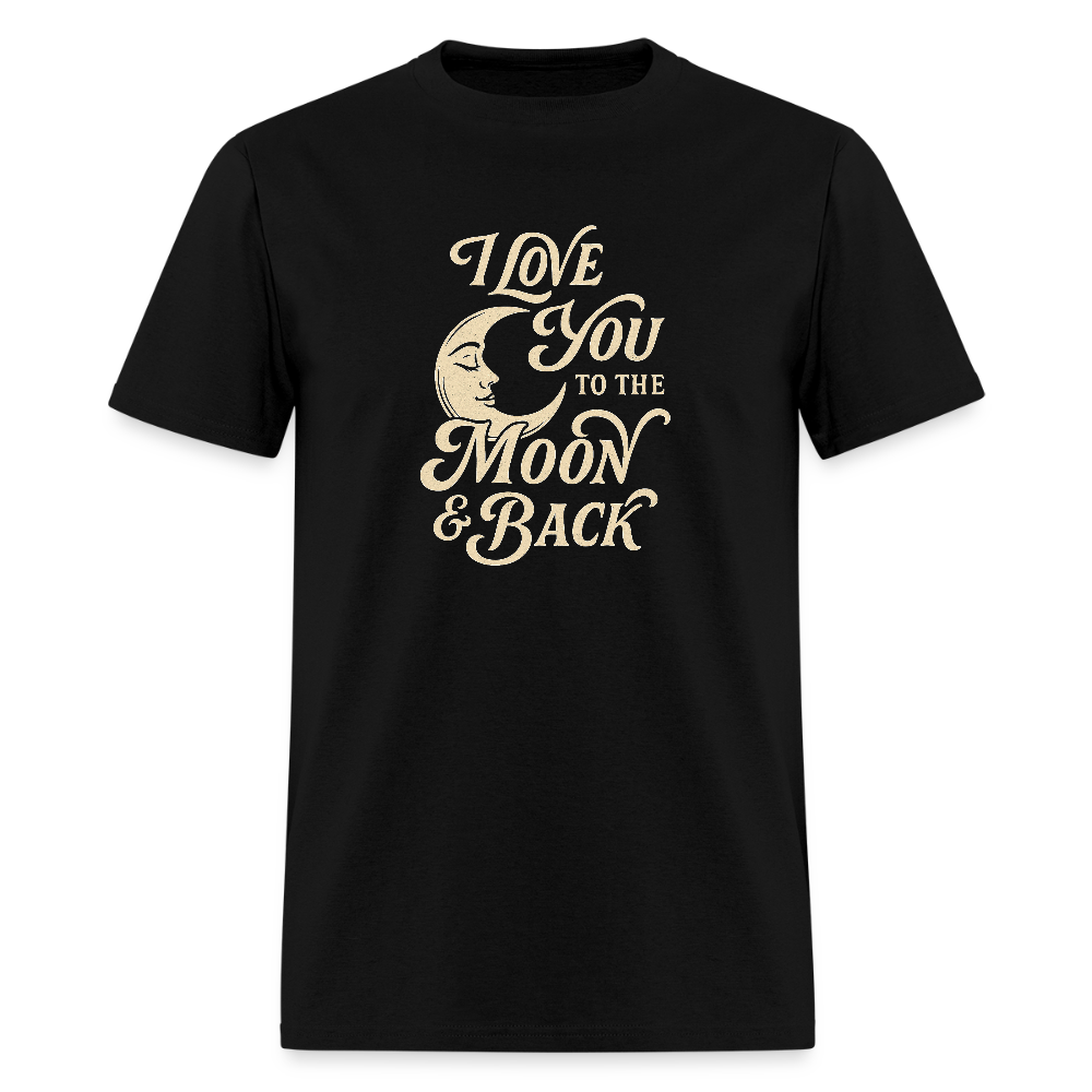 I LOVE YOU TO THE MOON + BACK - black