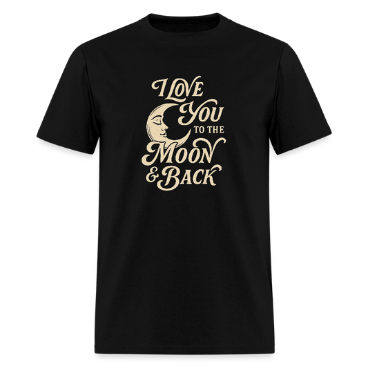 I LOVE YOU TO THE MOON + BACK - black