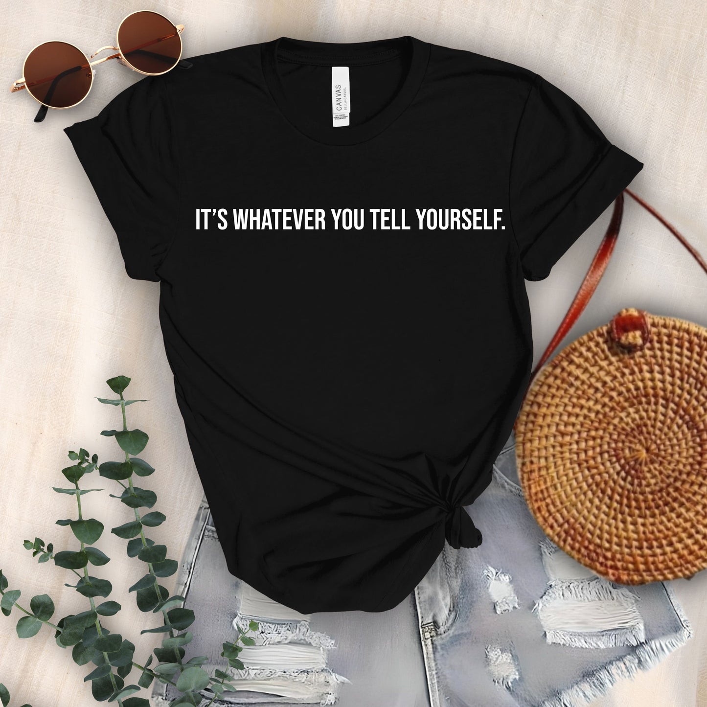 It's Whatever You Tell Yourself Contrast Hoodie