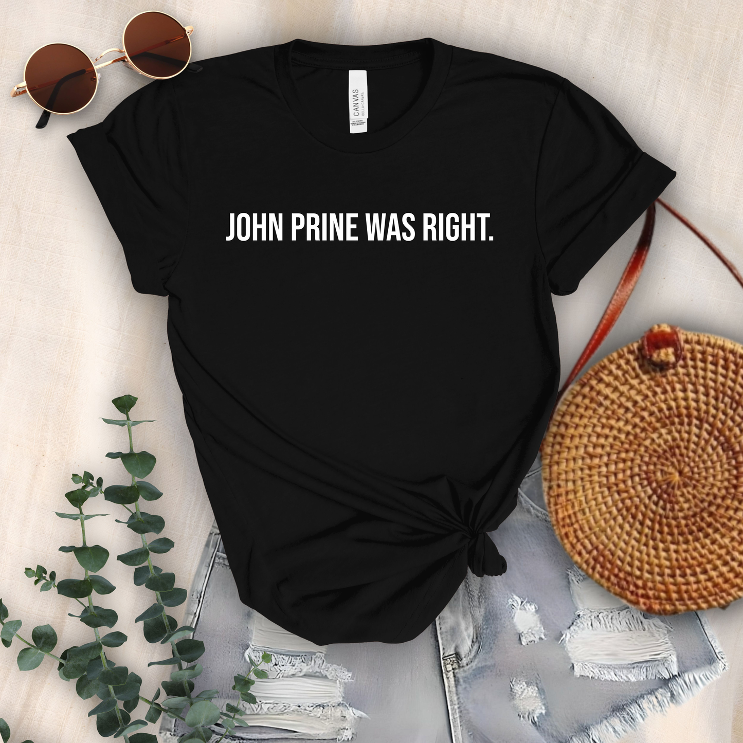 John Prine Was Right Contrast Hoodie