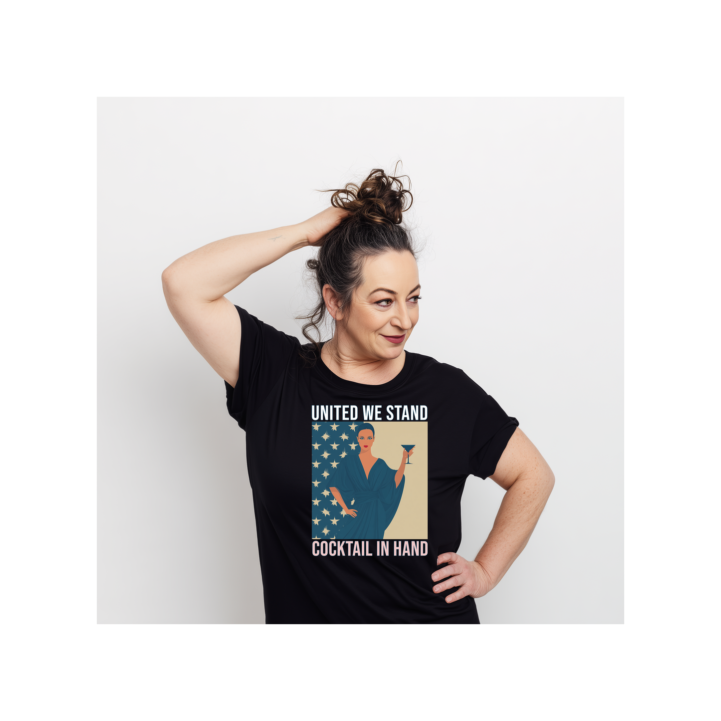 United We Stand , Cocktail In Hand Unisex Classic T-Shirt