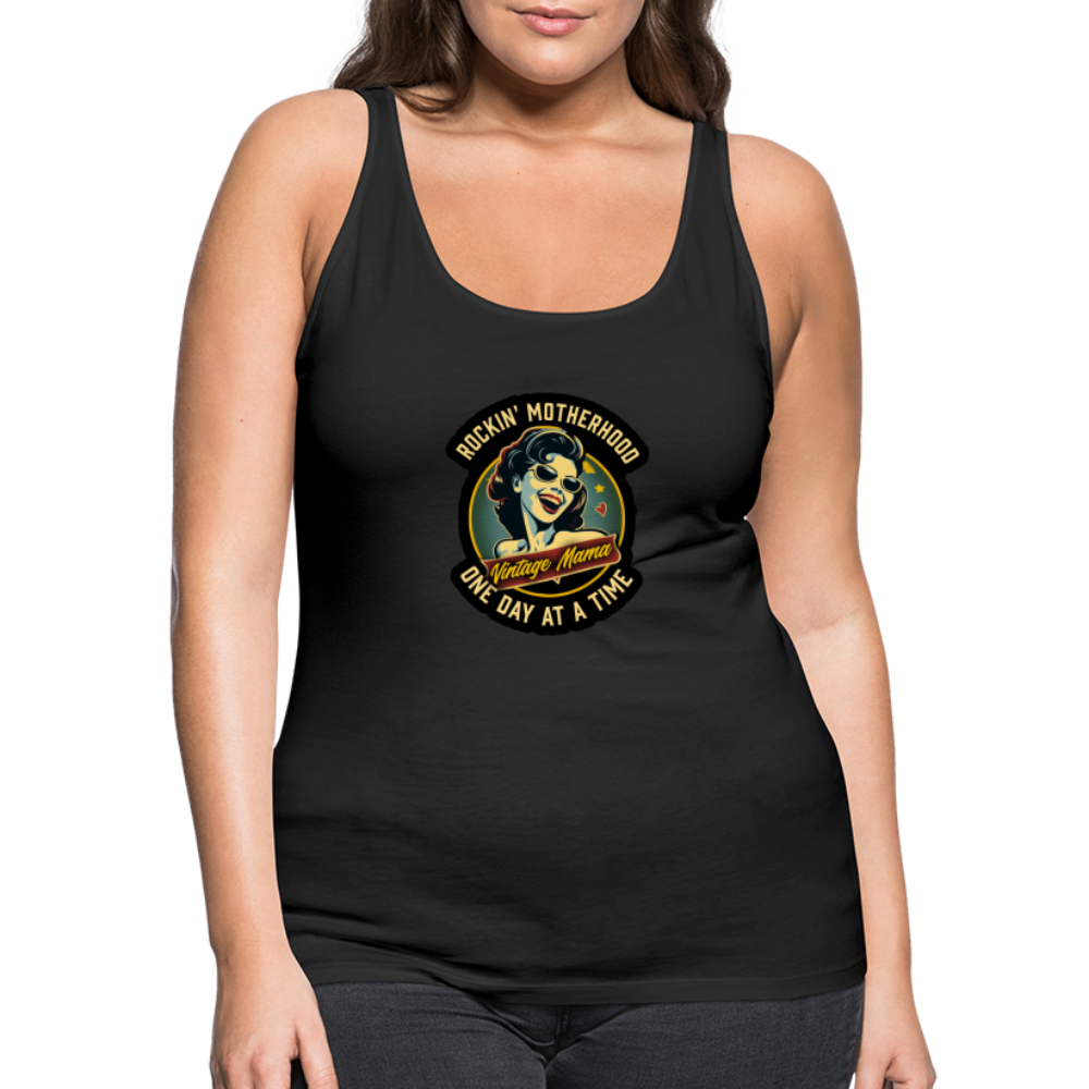 Rockin' Motherhood Women’s Premium Tank Top - black
