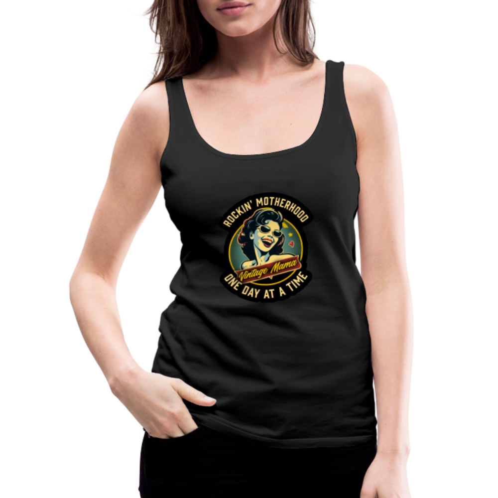 Rockin' Motherhood Women’s Premium Tank Top - black
