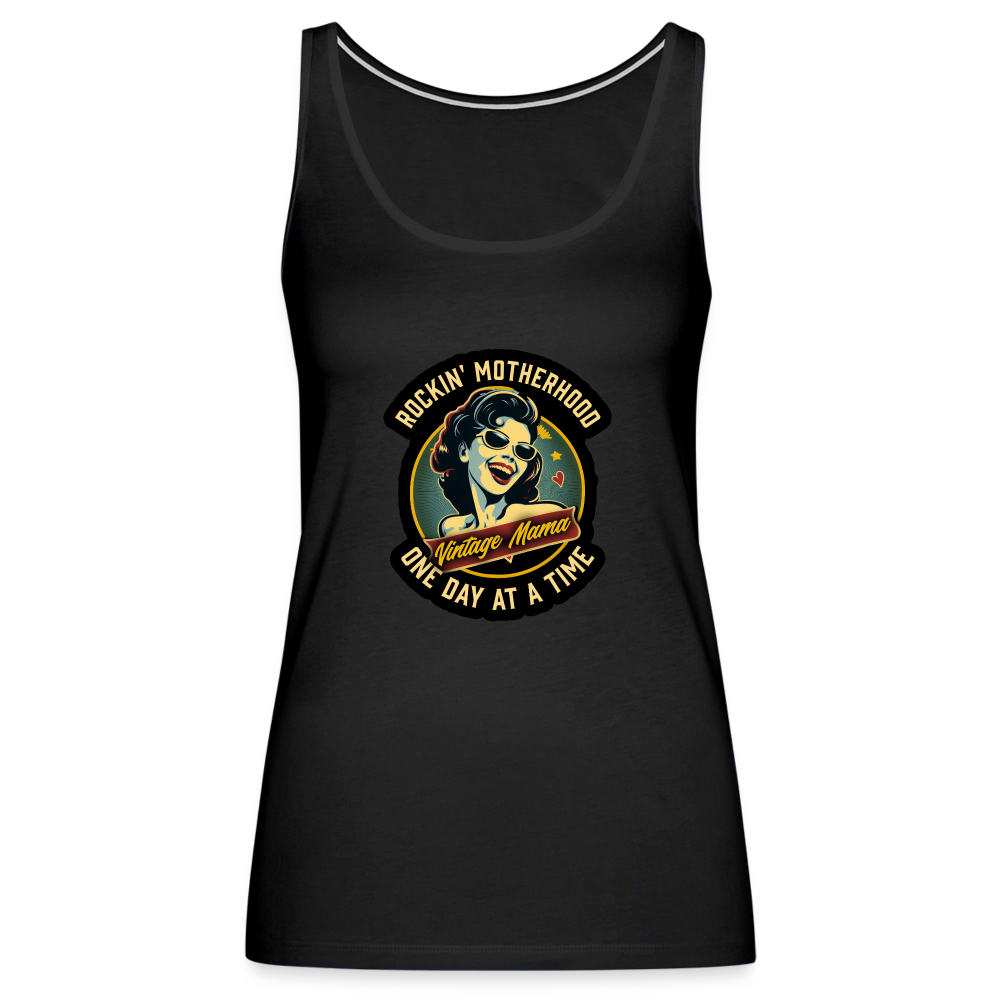 Rockin' Motherhood Women’s Premium Tank Top - black