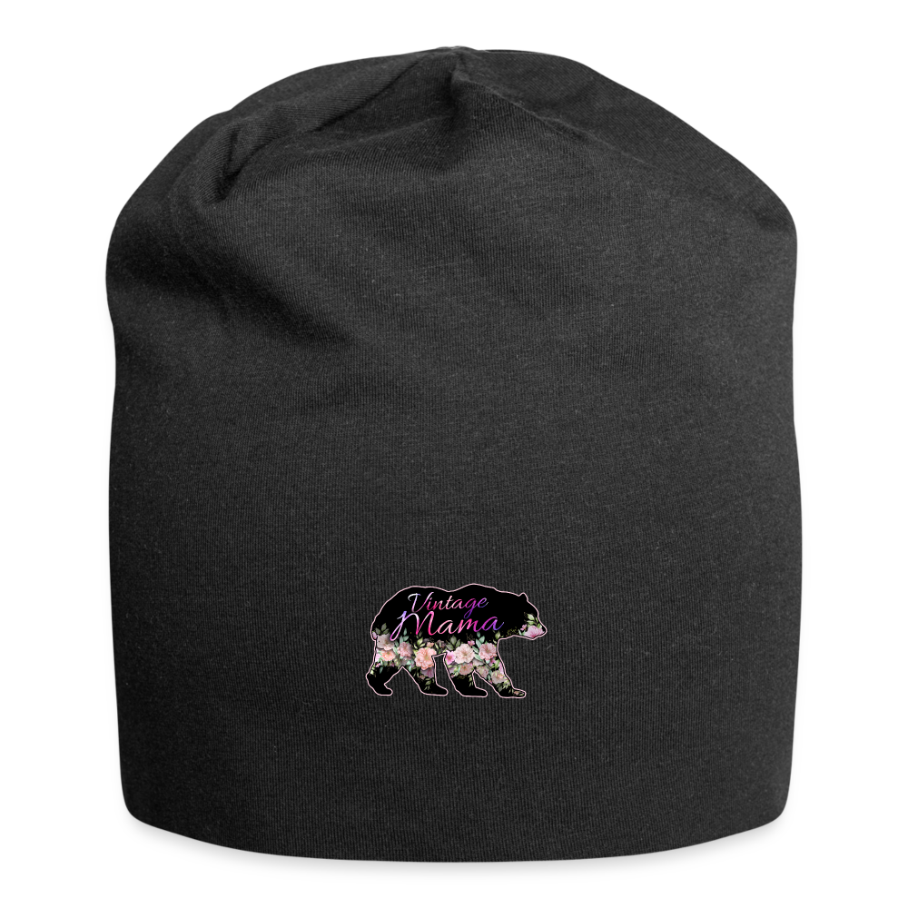 Mama Bear Jersey Beanie - black