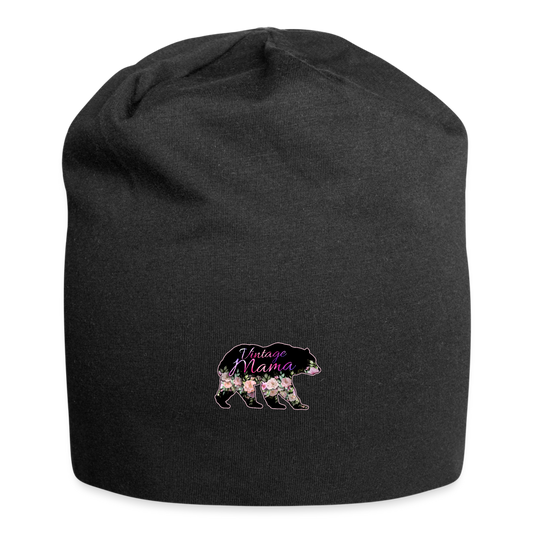 Mama Bear Jersey Beanie - black