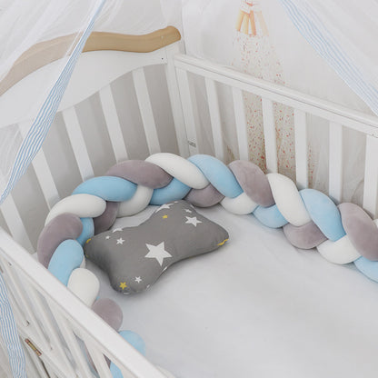 Heightening Baby Braided Crib Bumpers