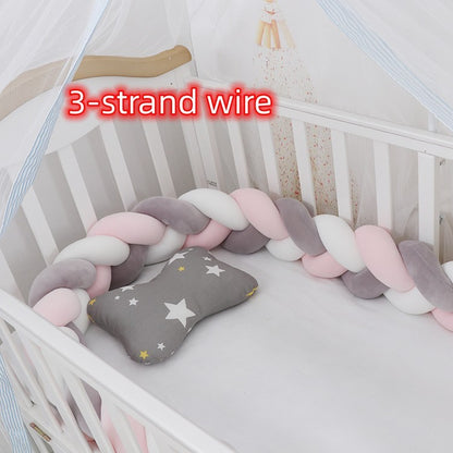 Heightening Baby Braided Crib Bumpers