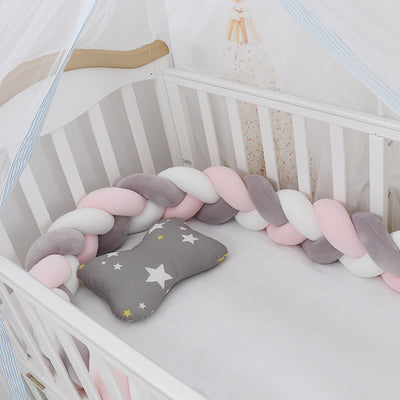 Heightening Baby Braided Crib Bumpers