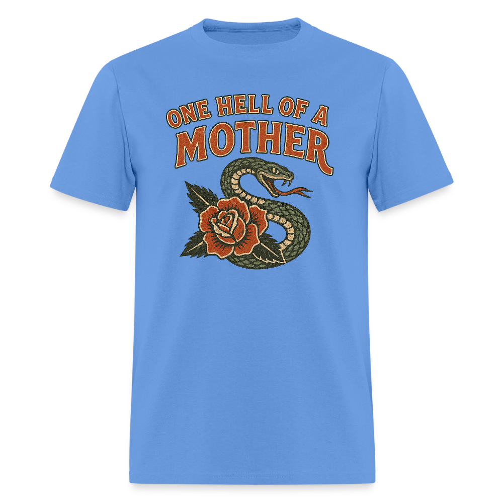 ONE HELL OF A MOTHER: SNAKE ROSE - carolina blue