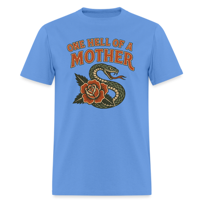 ONE HELL OF A MOTHER: SNAKE ROSE - carolina blue