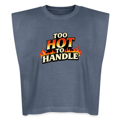 TOO HOT TO HANDLE MUSCLE TANK - faded navy