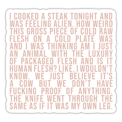 Why Does This Text From My Mom Read Like Poetry Sticker - white matte