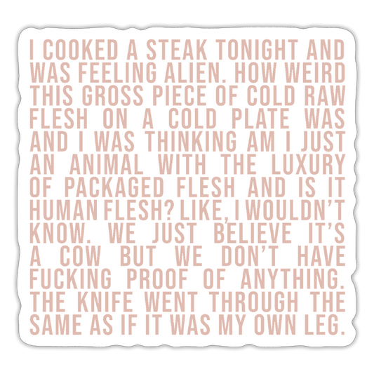 Why Does This Text From My Mom Read Like Poetry Sticker - white matte