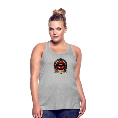 LET THEM Women's Flowy Tank Top by Bella - heather gray