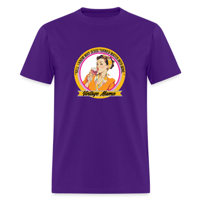 I Know Why Jesus Turned Water Into Wine Unisex T-shirt - purple
