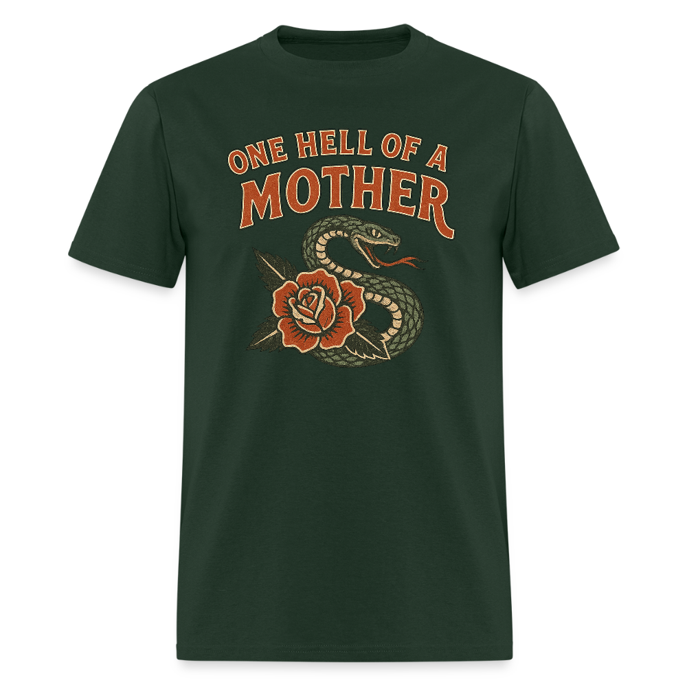 ONE HELL OF A MOTHER: SNAKE ROSE - forest green