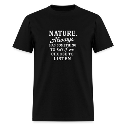 NATURE: WHITE - black