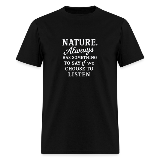 NATURE: WHITE - black