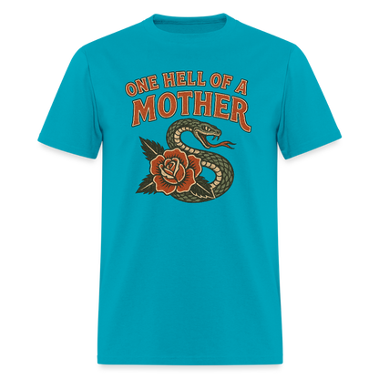 ONE HELL OF A MOTHER: SNAKE ROSE - turquoise