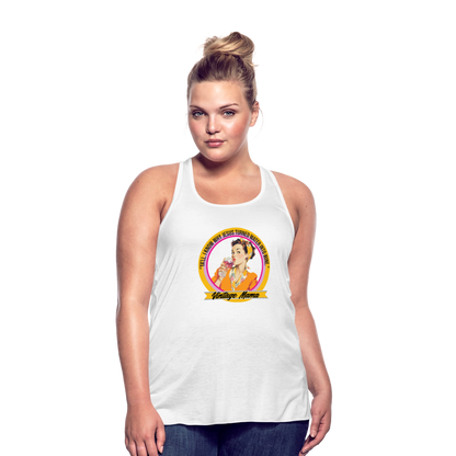 Water Into Wine Women's Flowy Tank Top by Bella - white