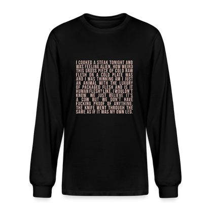 Why Does This Text From My Mom Read Like Poetry? Unisex Organic Long Sleeve T-Shirt - black