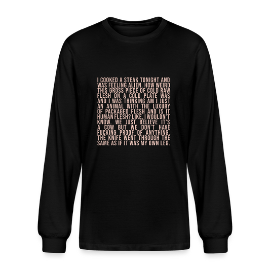 Why Does This Text From My Mom Read Like Poetry? Unisex Organic Long Sleeve T-Shirt - black