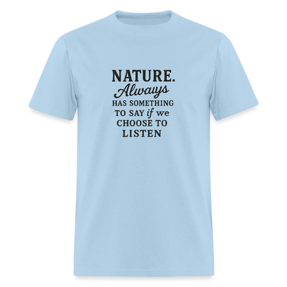 NATURE: BLACK TY-PE - powder blue