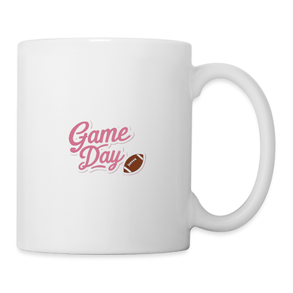 Game Day Football Coffee/Tea Mug - white